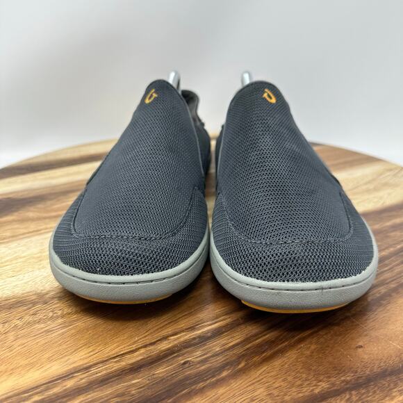 Olukai Nohea Mesh Slip On Shoes Men's 10.5 Gray Casual Comfort Loafer Sneakers - Picture 7 of 8